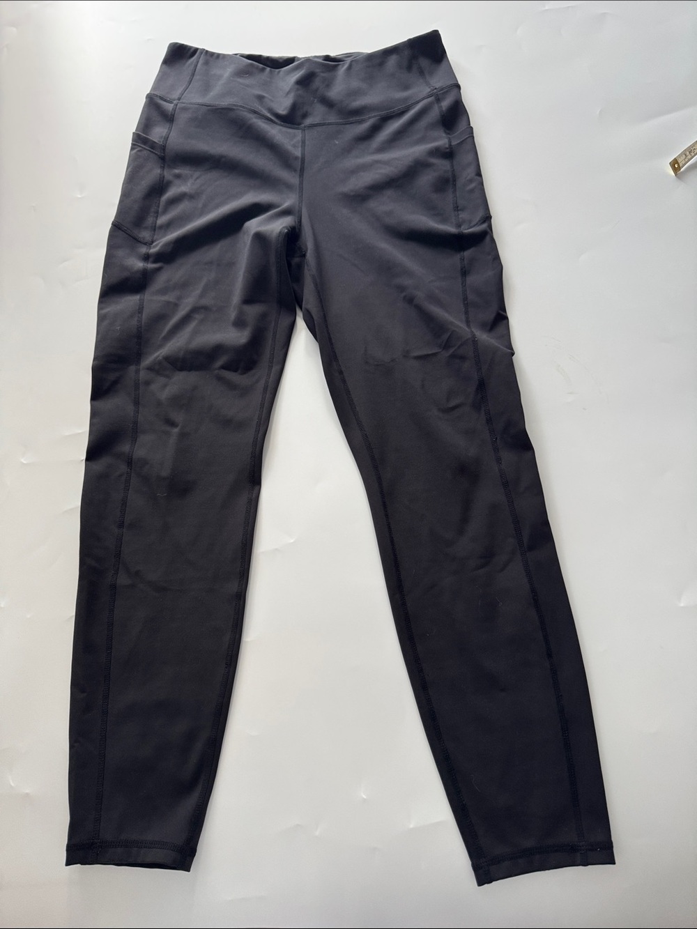 bebe Sport Black Logo High-Rise Leggings